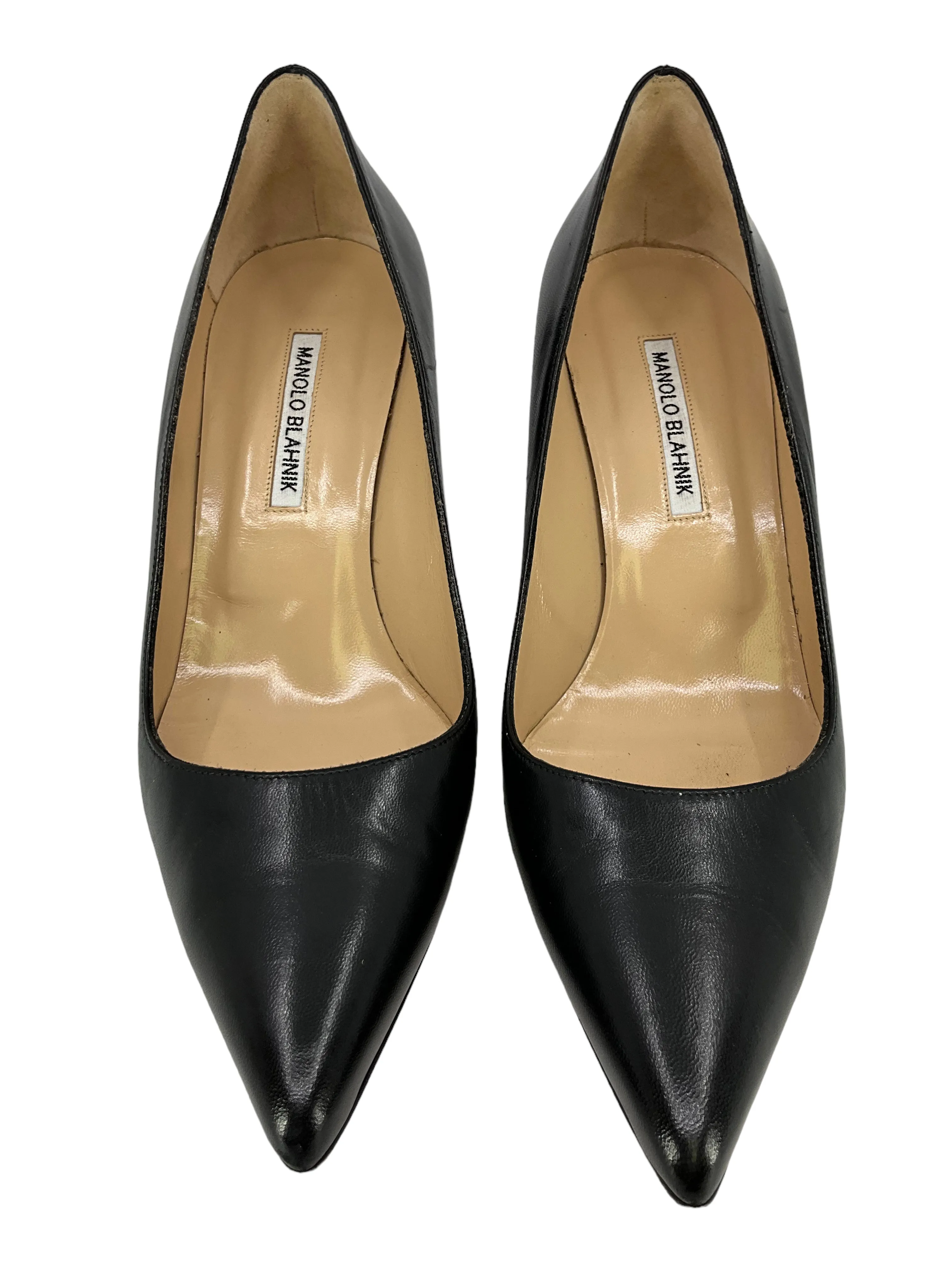 Manolo Blahnik BB Leather Pumps Size 10.5