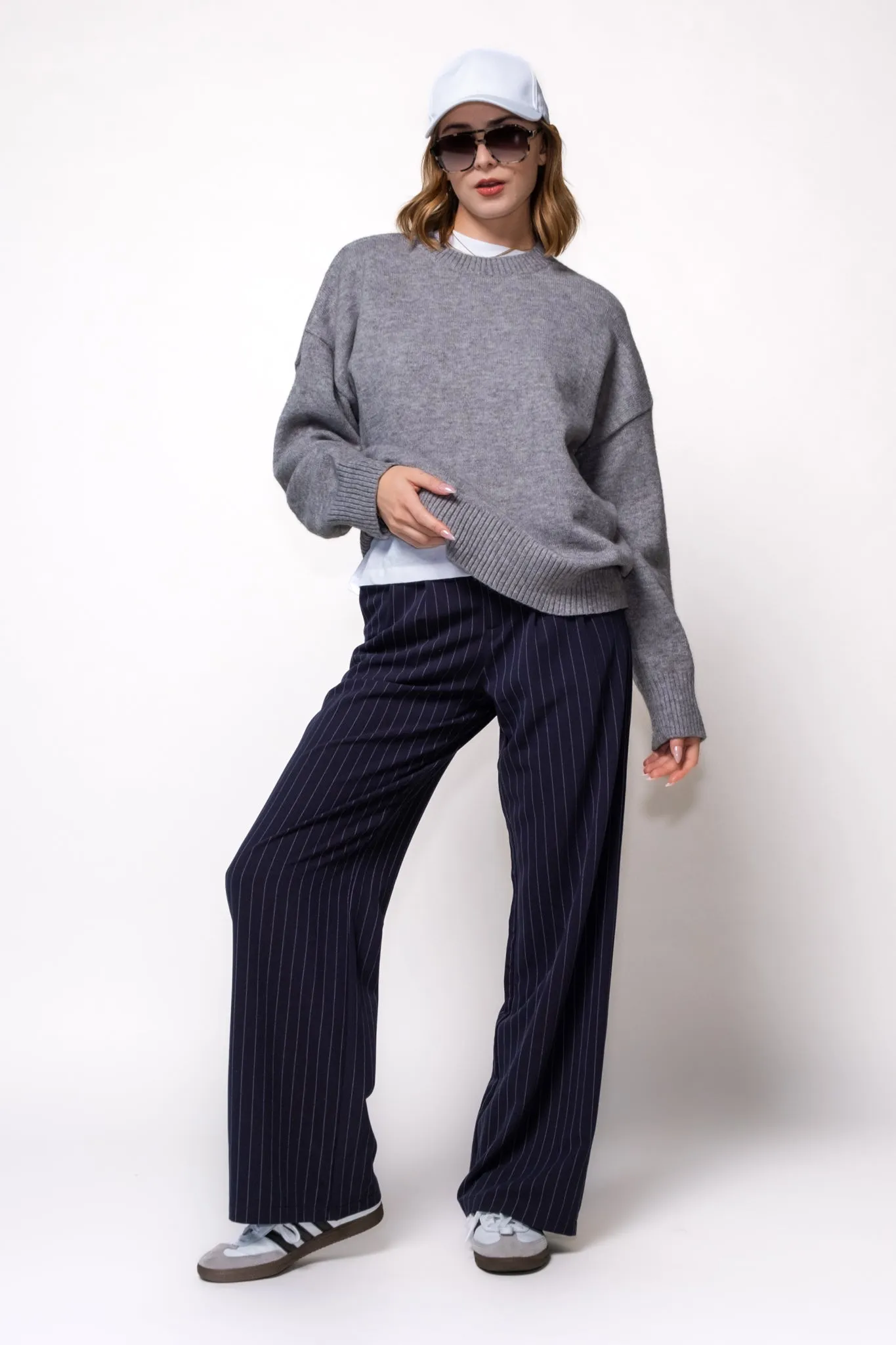 Mel Pinstripe Trousers