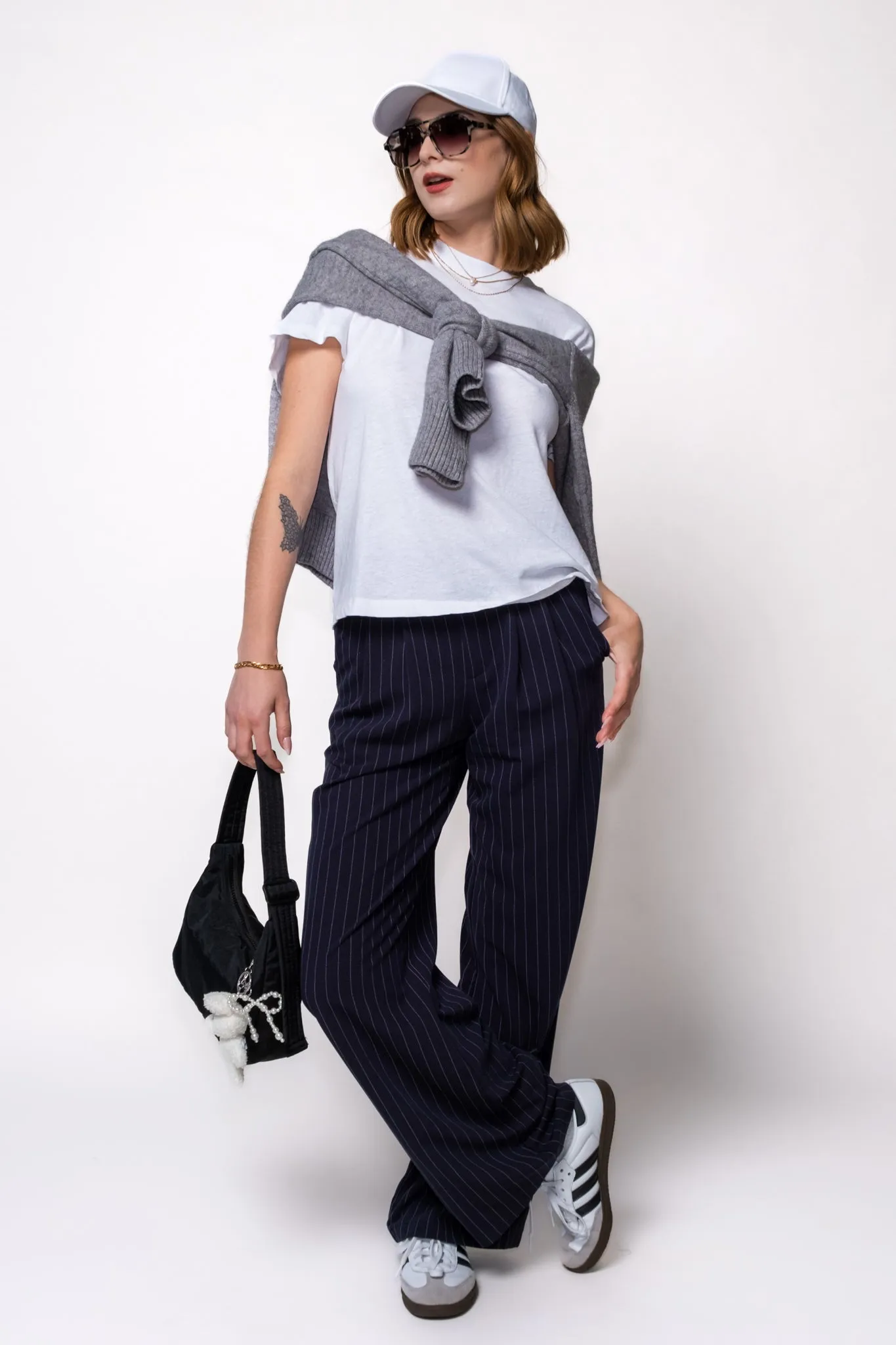 Mel Pinstripe Trousers