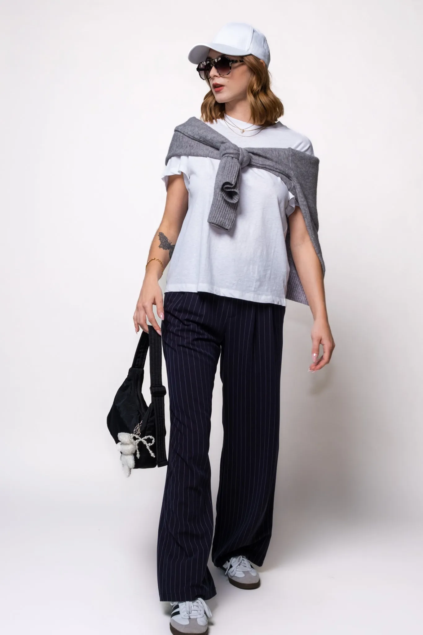 Mel Pinstripe Trousers