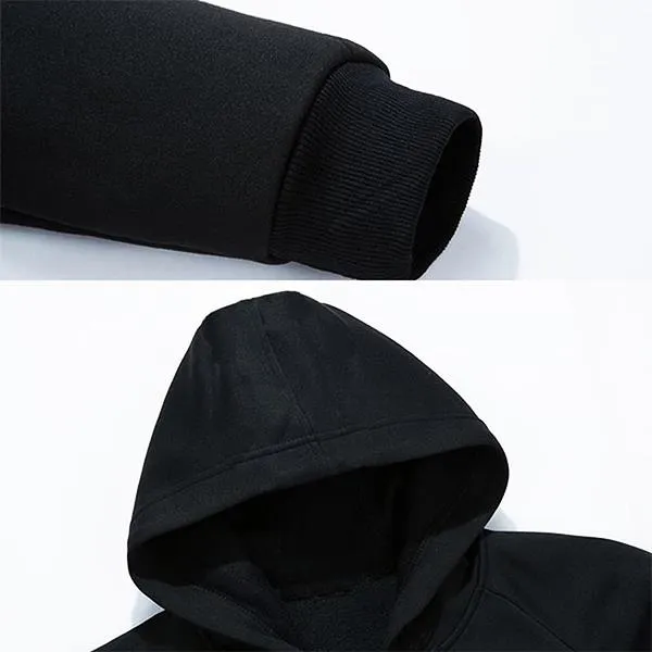 Mens Plain Pullover Hoodie