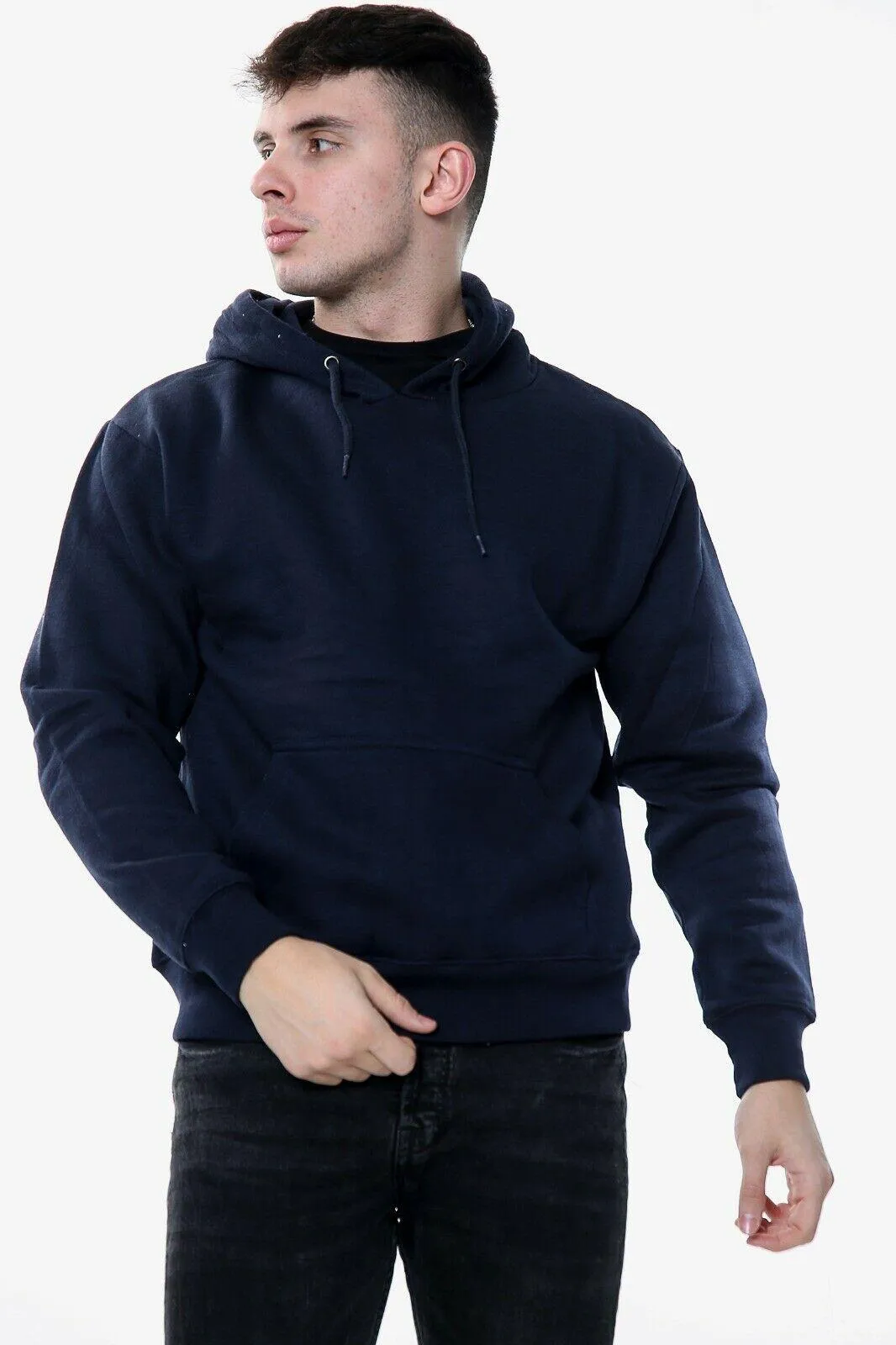 Mens Plain Pullover Hoodie