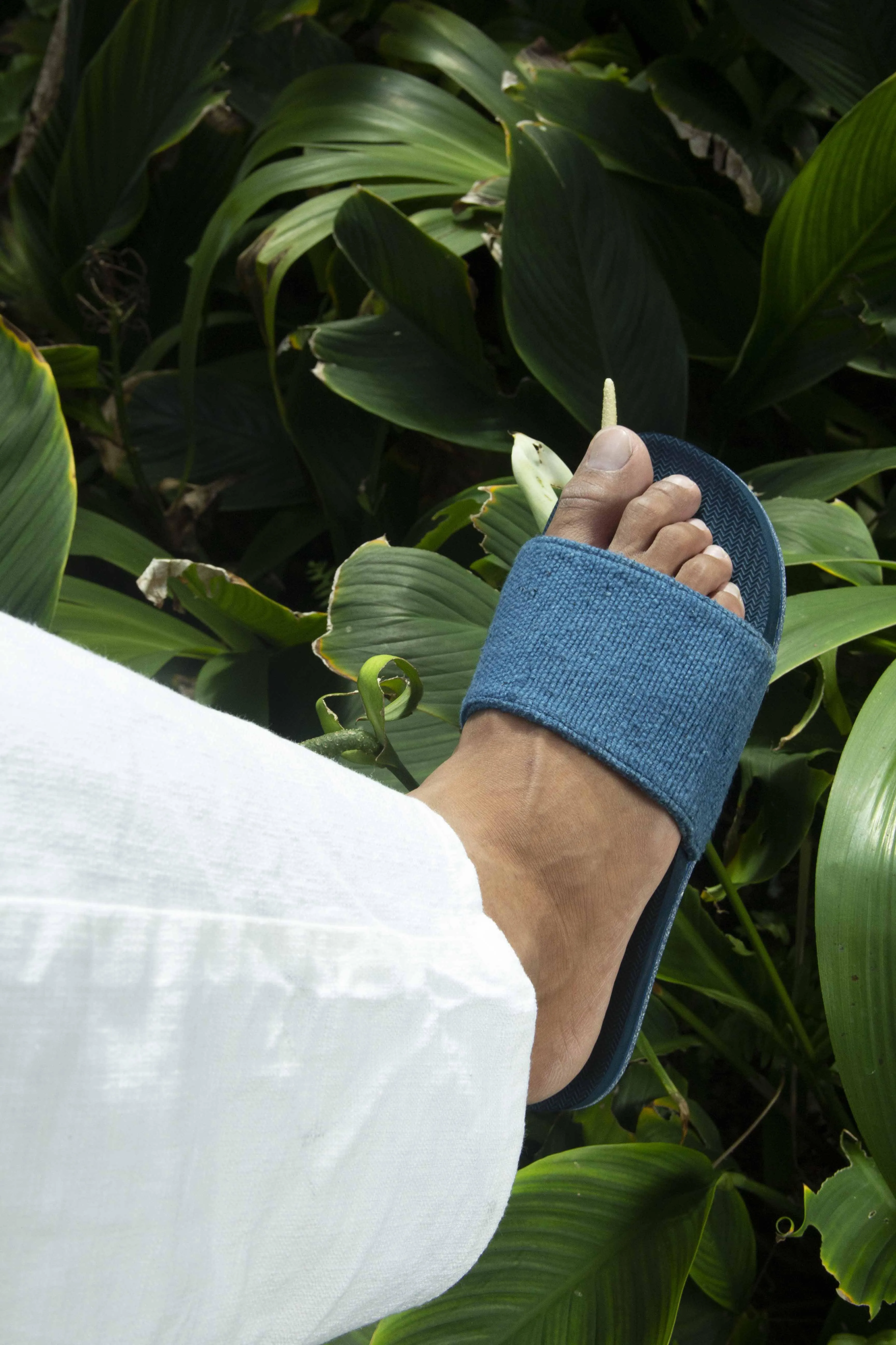 Men’s Slide Recycled Pable Straps - Indigo/Shore