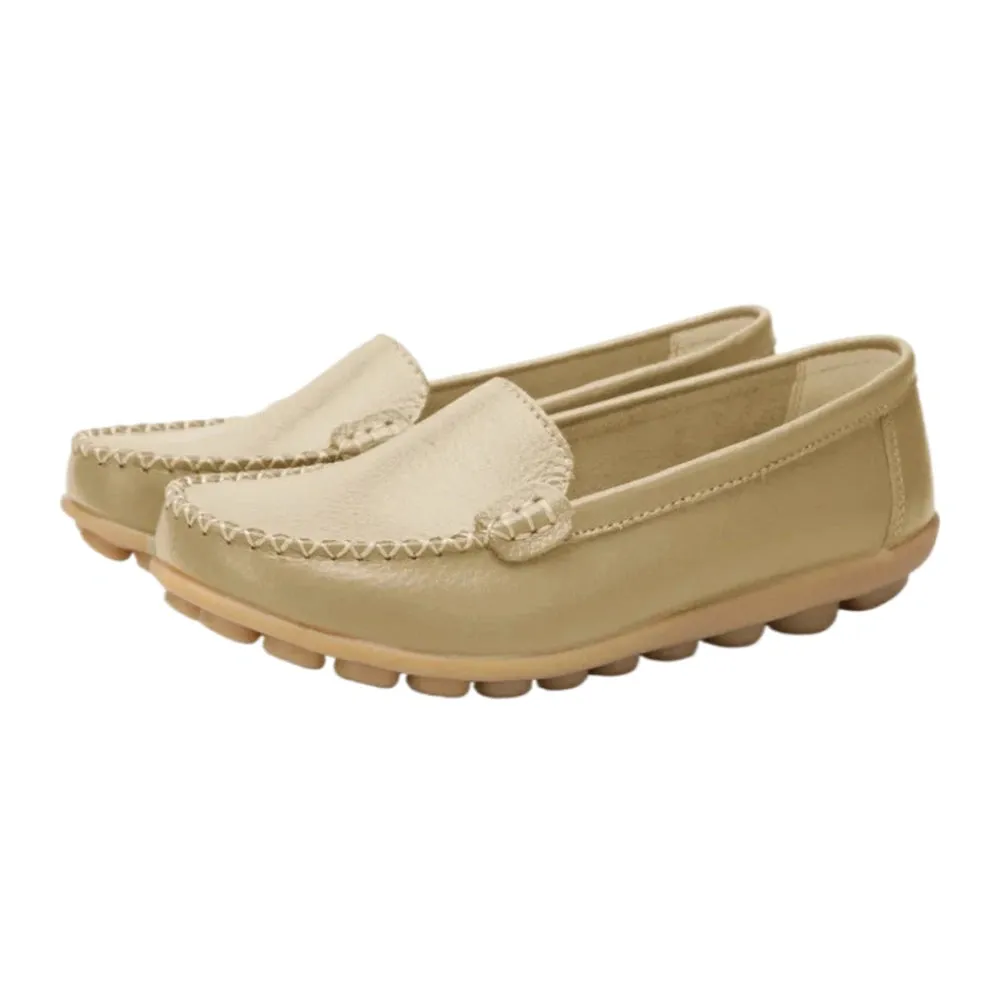 Merendy Argia Leather Non-Slip Loafers