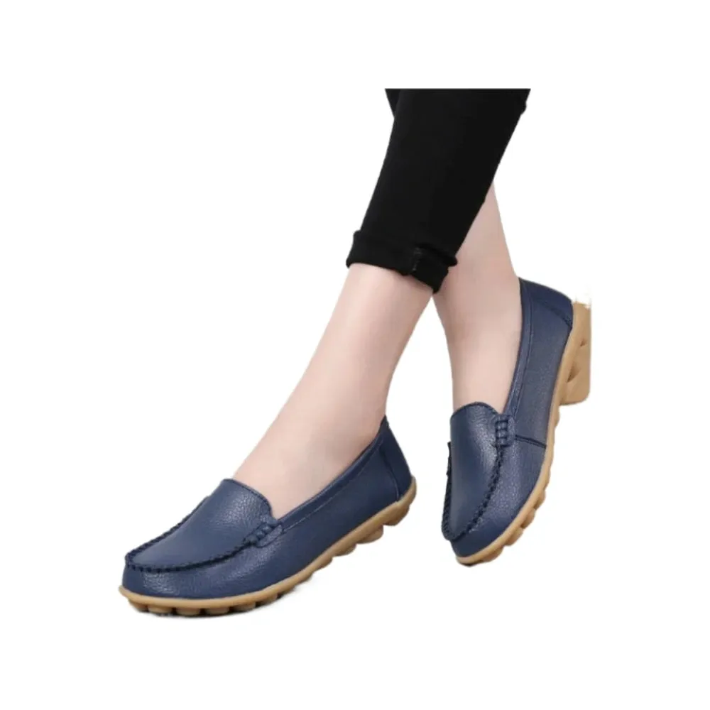 Merendy Argia Leather Non-Slip Loafers