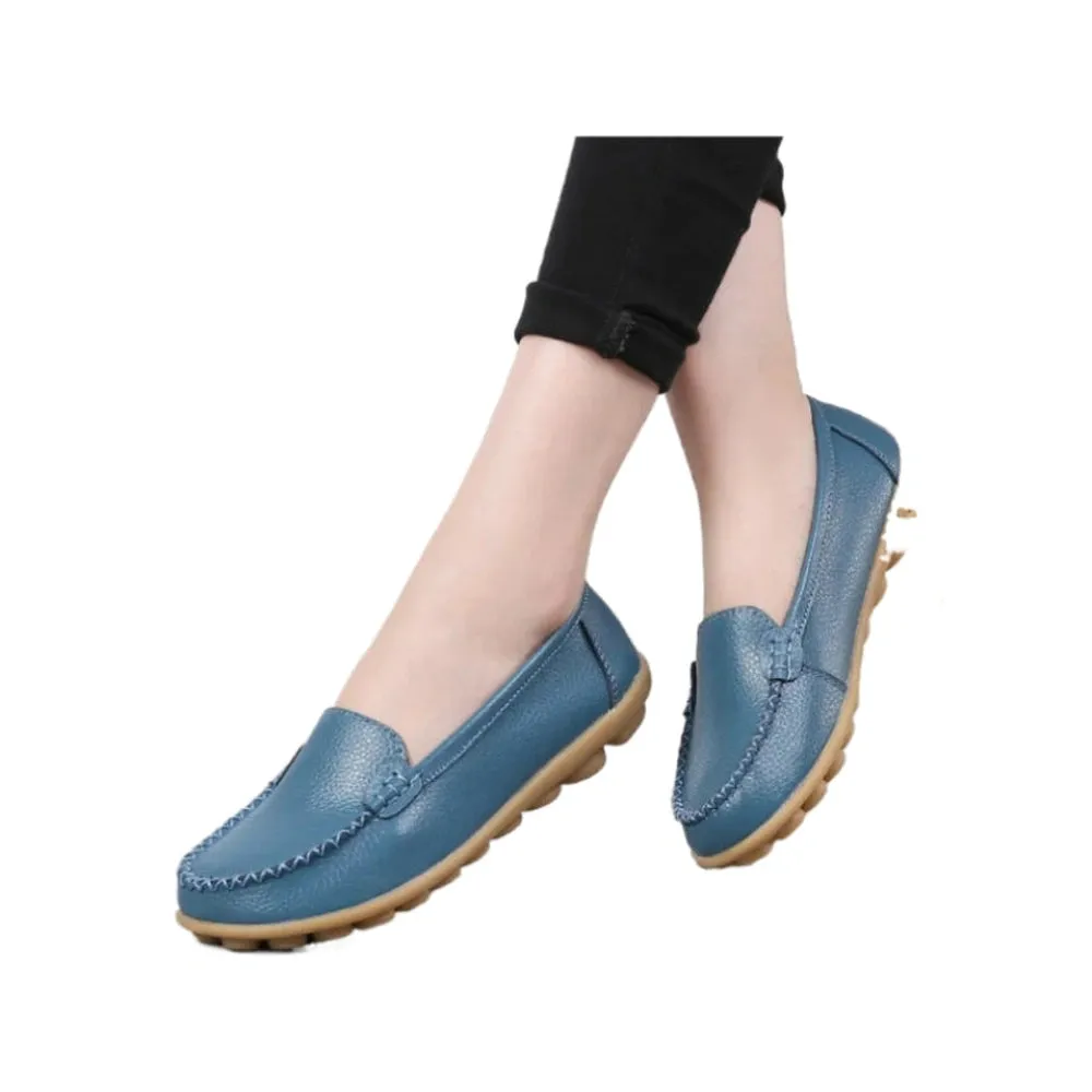 Merendy Argia Leather Non-Slip Loafers