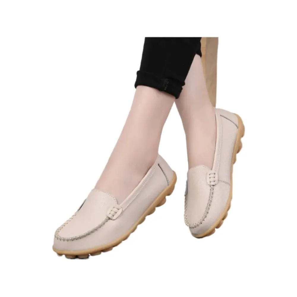 Merendy Argia Leather Non-Slip Loafers