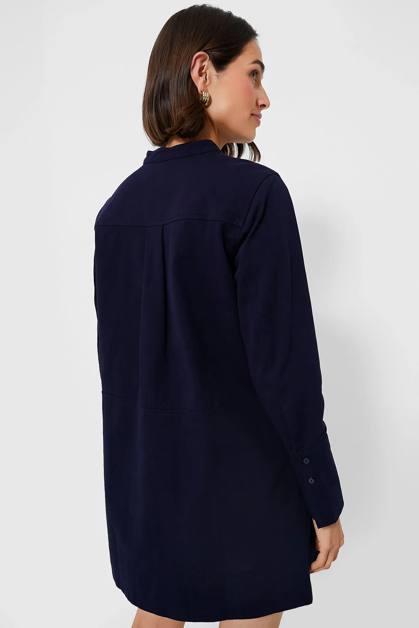 Navy Twill Denim Rohan Shirt Dress