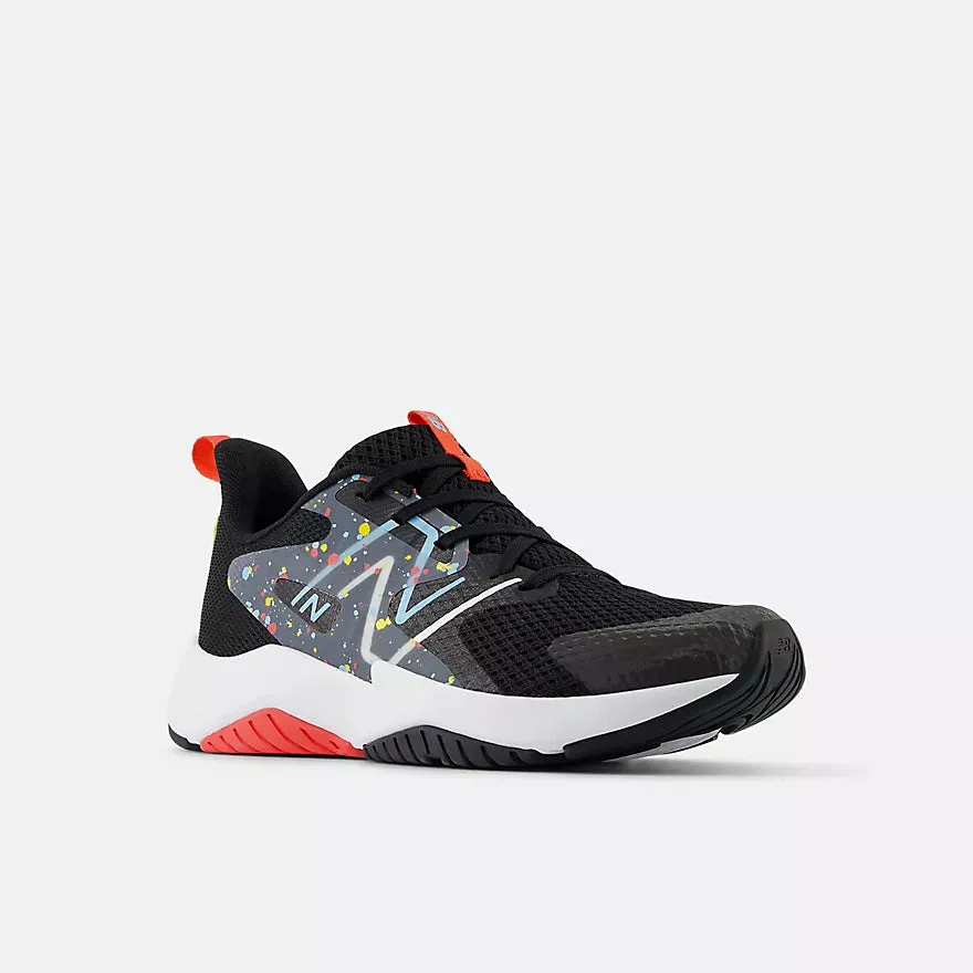 New Balance Black Rave Run Youth Sneaker