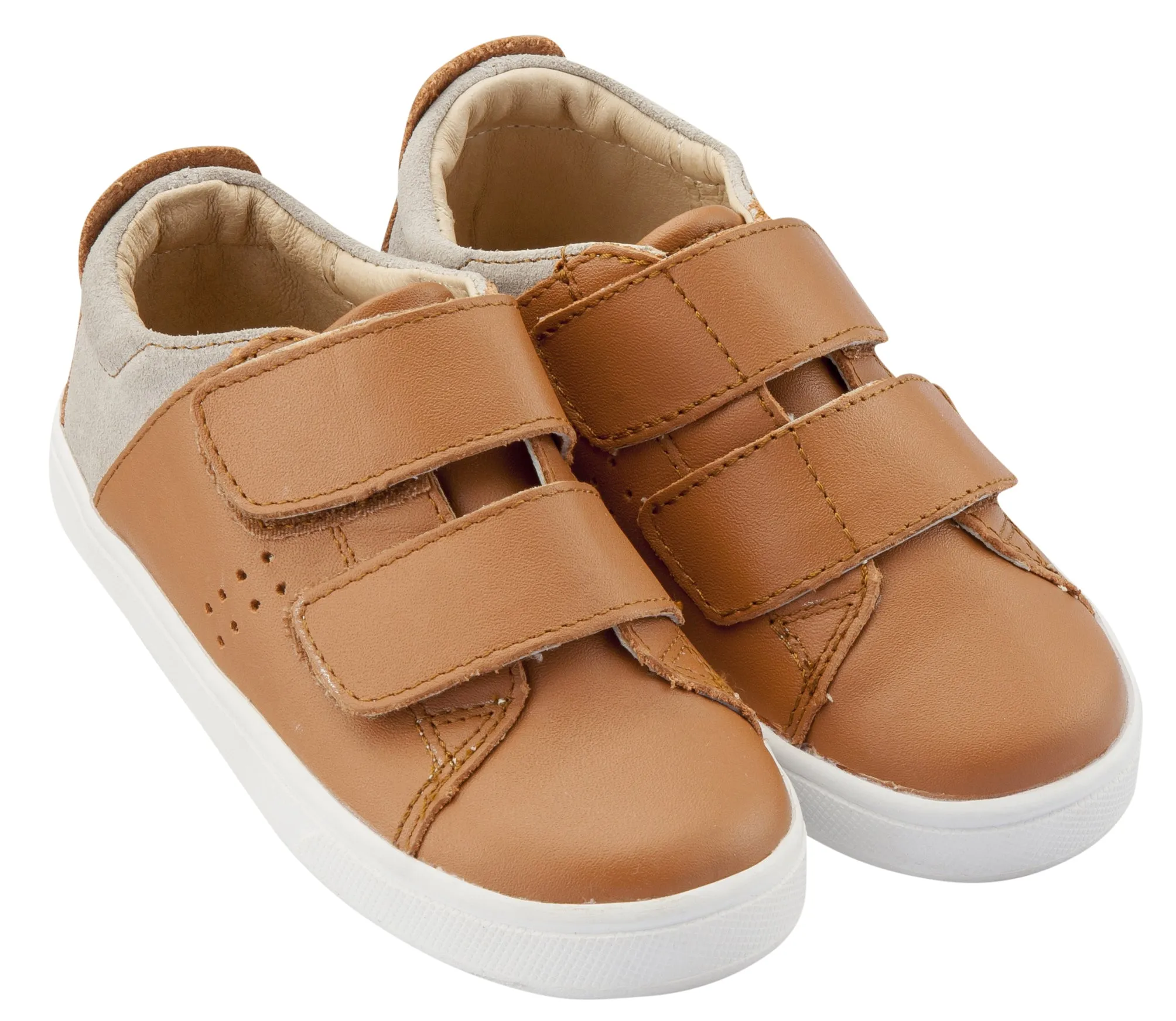 Old Soles Girl's & Boy's Toko Sneaker, Tan / Grey Suede