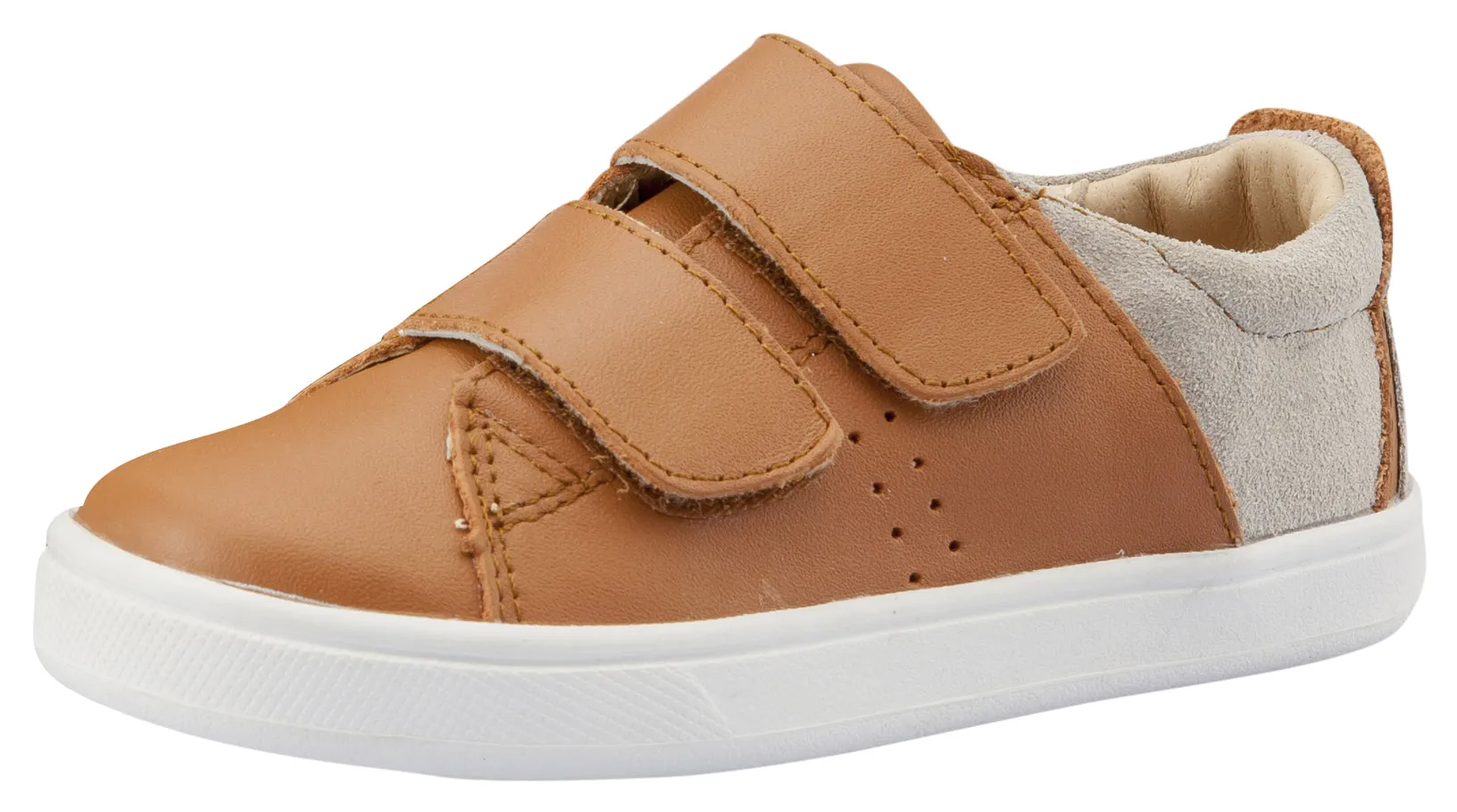 Old Soles Girl's & Boy's Toko Sneaker, Tan / Grey Suede