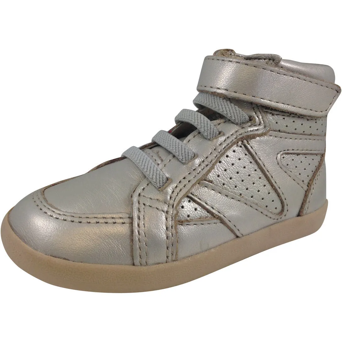 Old Soles Girl's Chalk Foil Leather Cheer Leader Hightops