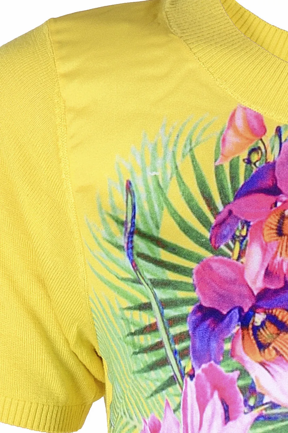 ORCHIDS Yellow Printed Top