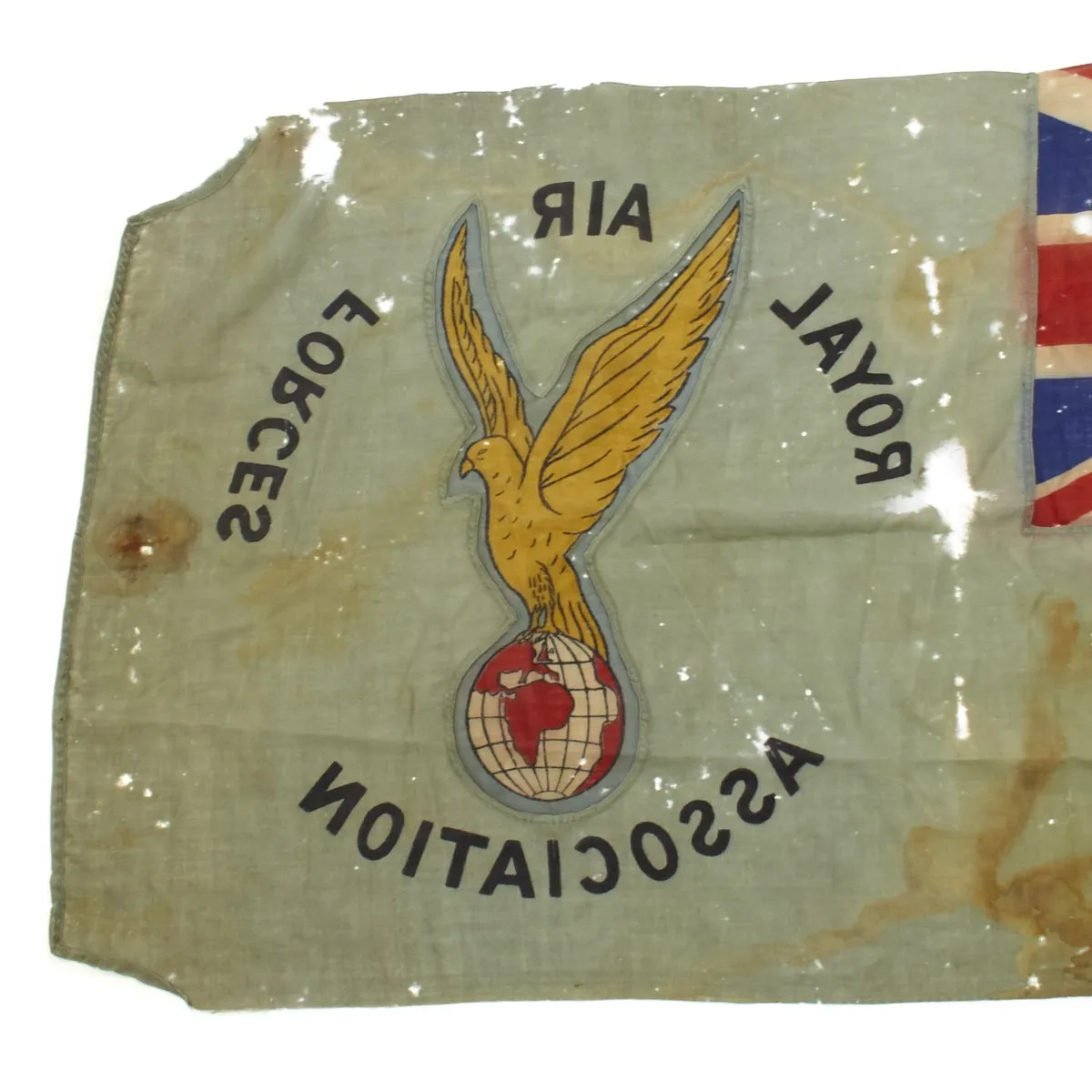 Original British WWII Royal Air Forces Association Flag - 71 x 33