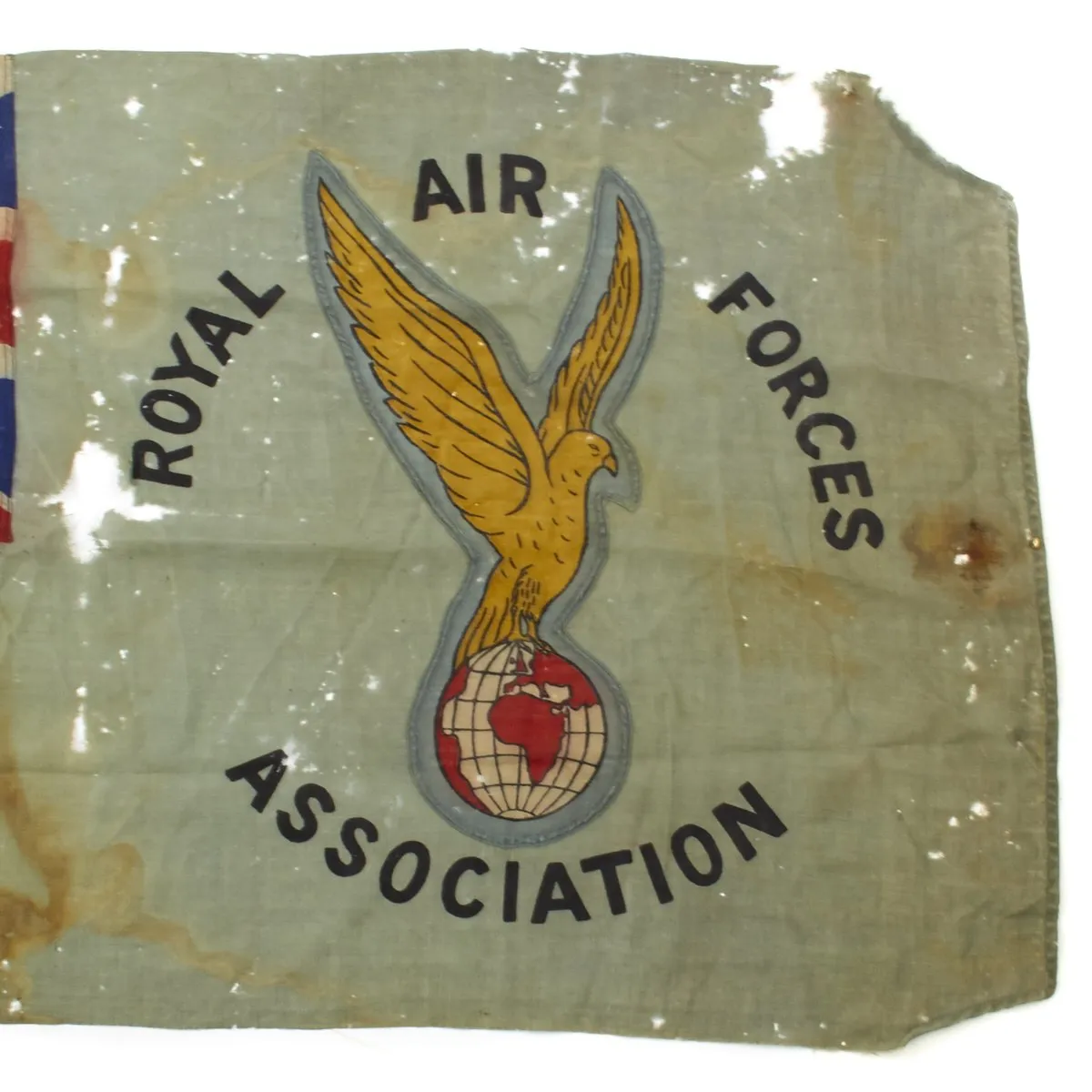 Original British WWII Royal Air Forces Association Flag - 71 x 33