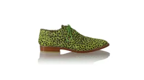 Pedro 25mm Flat - Lime Green Pony Leopard Print