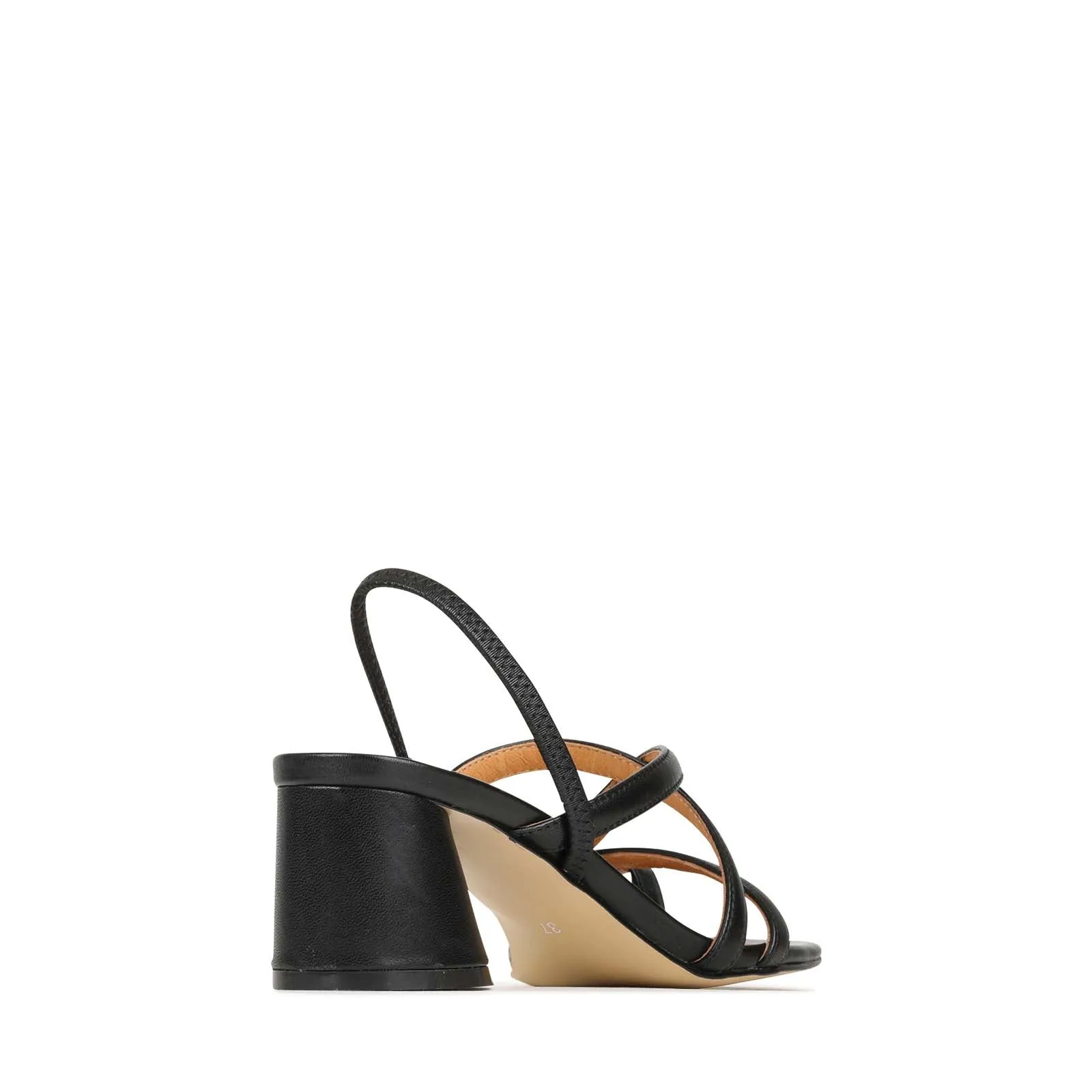 PETICE BLOCK HEEL SANDAL LEATHER