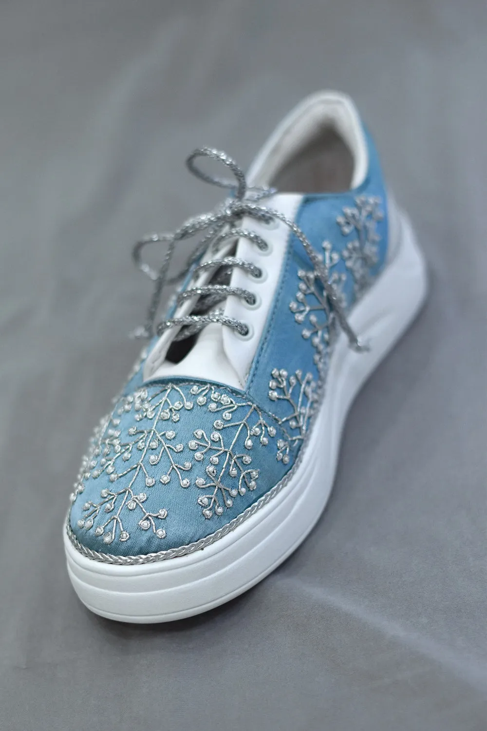 Poly Silk Blue Sneakers