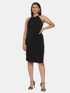 Powersutra Bodycon Fit Party Dress - Black