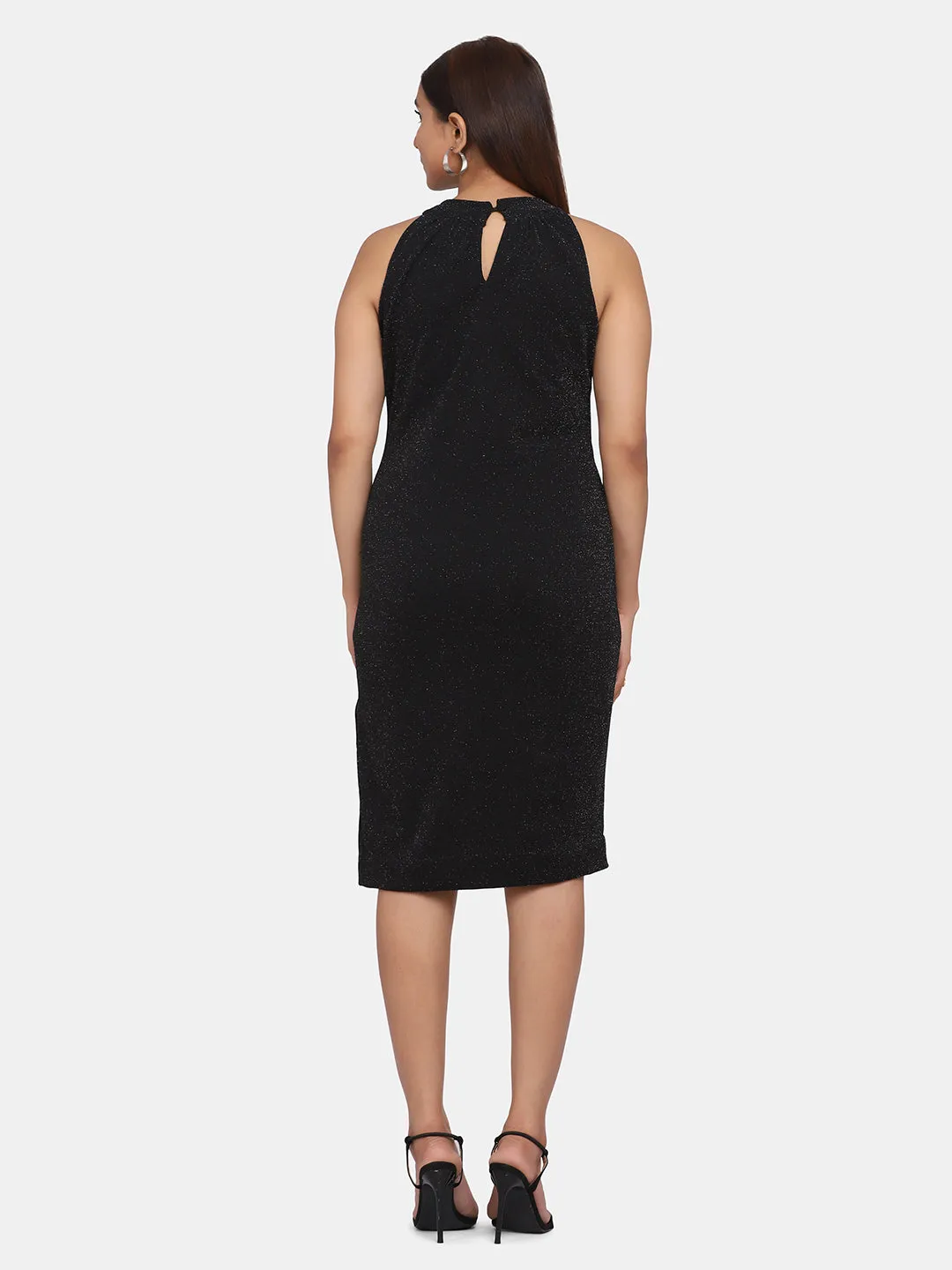 Powersutra Bodycon Fit Party Dress - Black