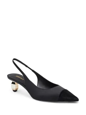 Retro Velvet Slingback Pump