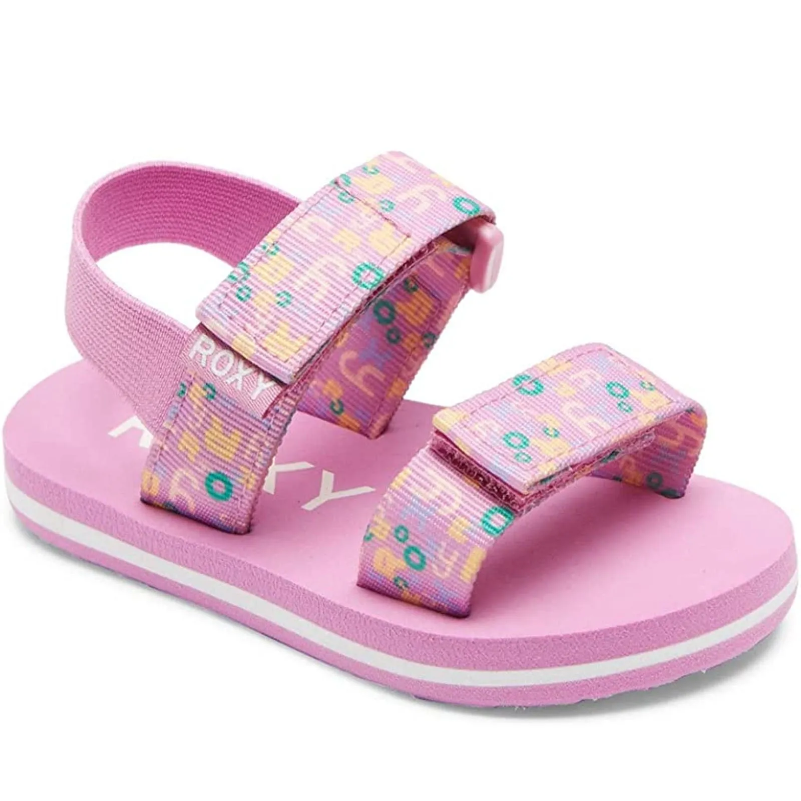 Roxy Infant Kids Cage Strappy Floral Flip Flops Sandals