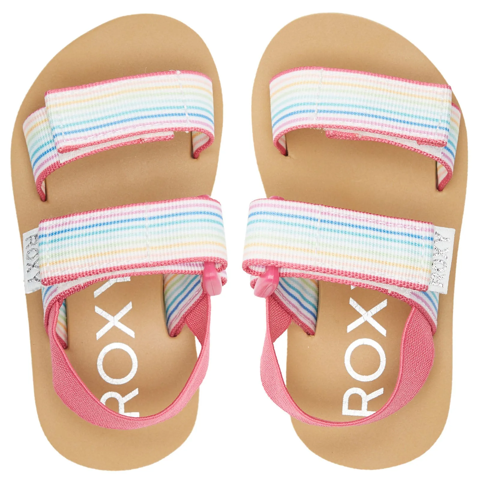 Roxy Infant Kids Cage Strappy Floral Flip Flops Sandals