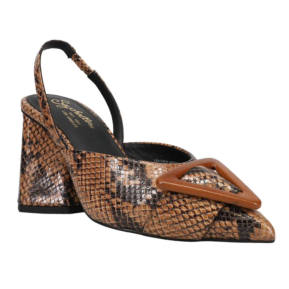 Rumor Has It Snake Block Heel Pumps