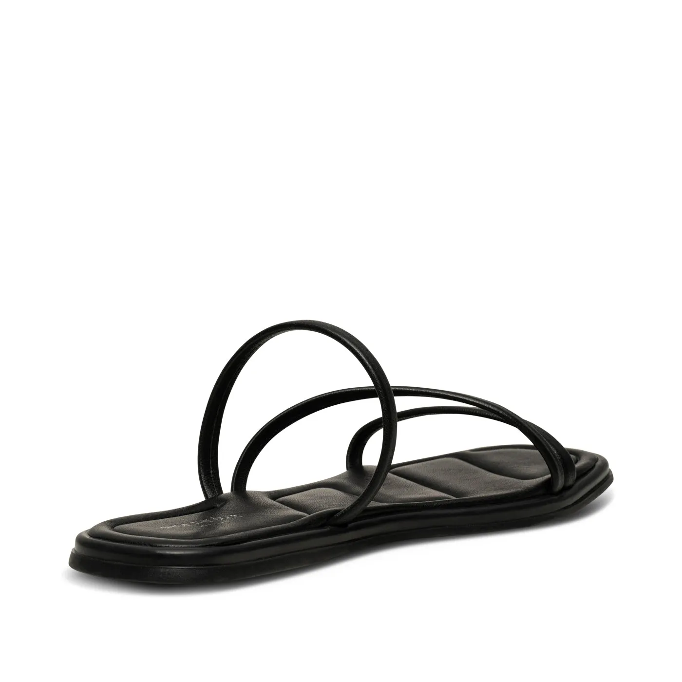 Selena strap sandal leather - BLACK