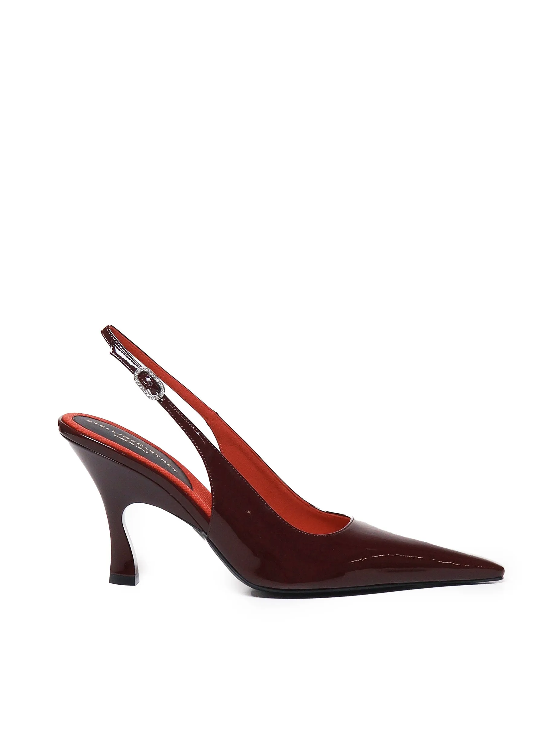 Shiny Patent Leather Geometric Heel Pumps