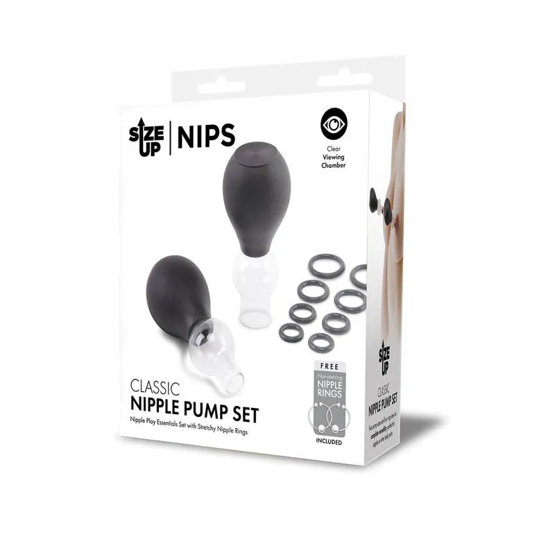 Size Up Classic Nipple Pump Set - Nipple Pumps with Rings