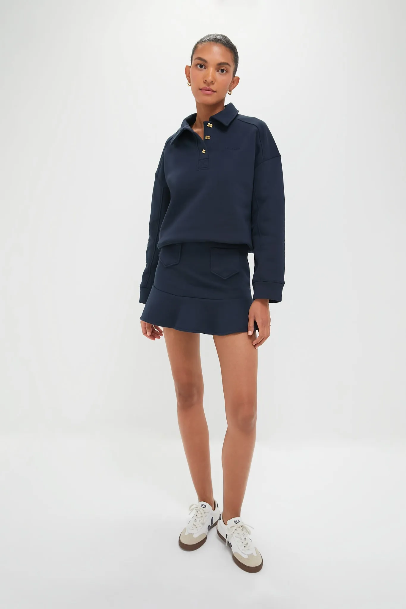 Sky Captain Heavy Fleece Mini Skirt