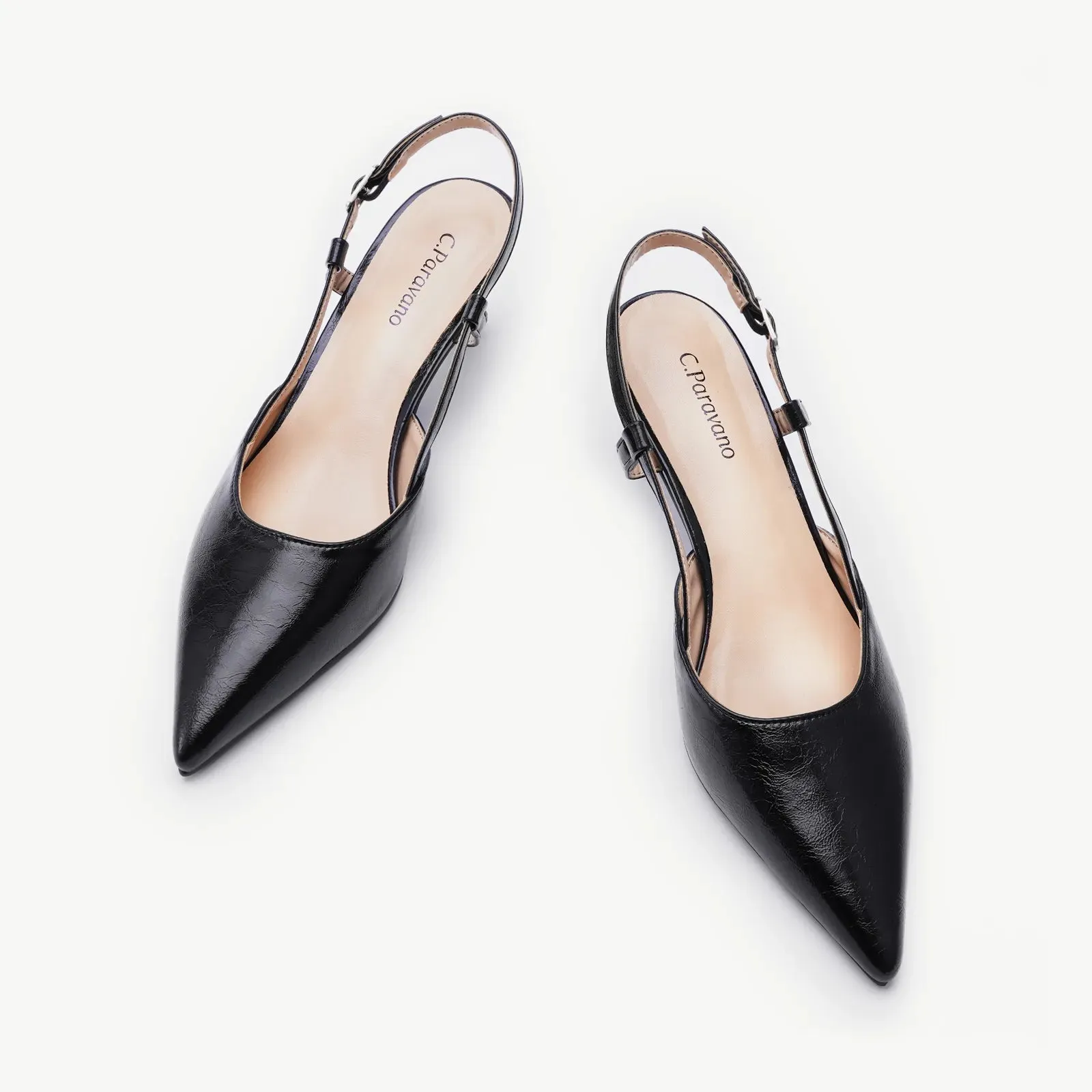 Sleek Pointed Toe Chic Slingback Pumps