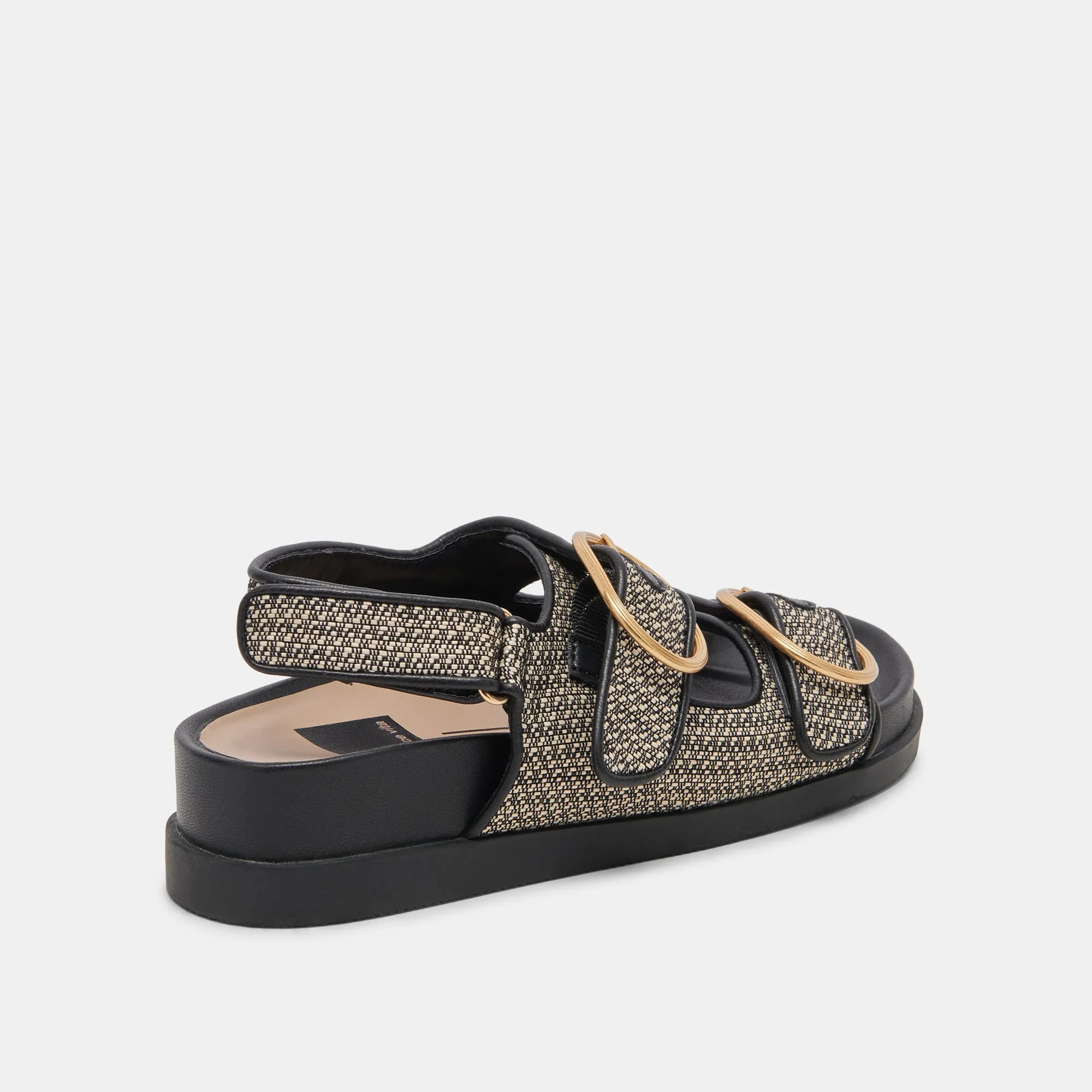 STARLA SANDALS BLACK MULTI WOVEN