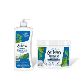 St.ives Reniewing Collagen Elastin moisturizer and body lotion set