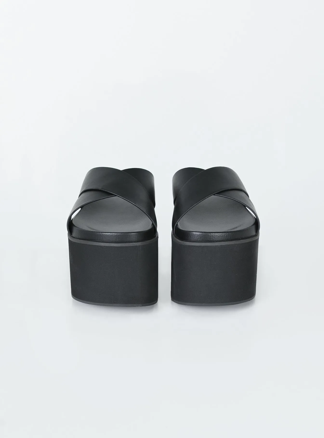 Stockholm Platform Sandals Black