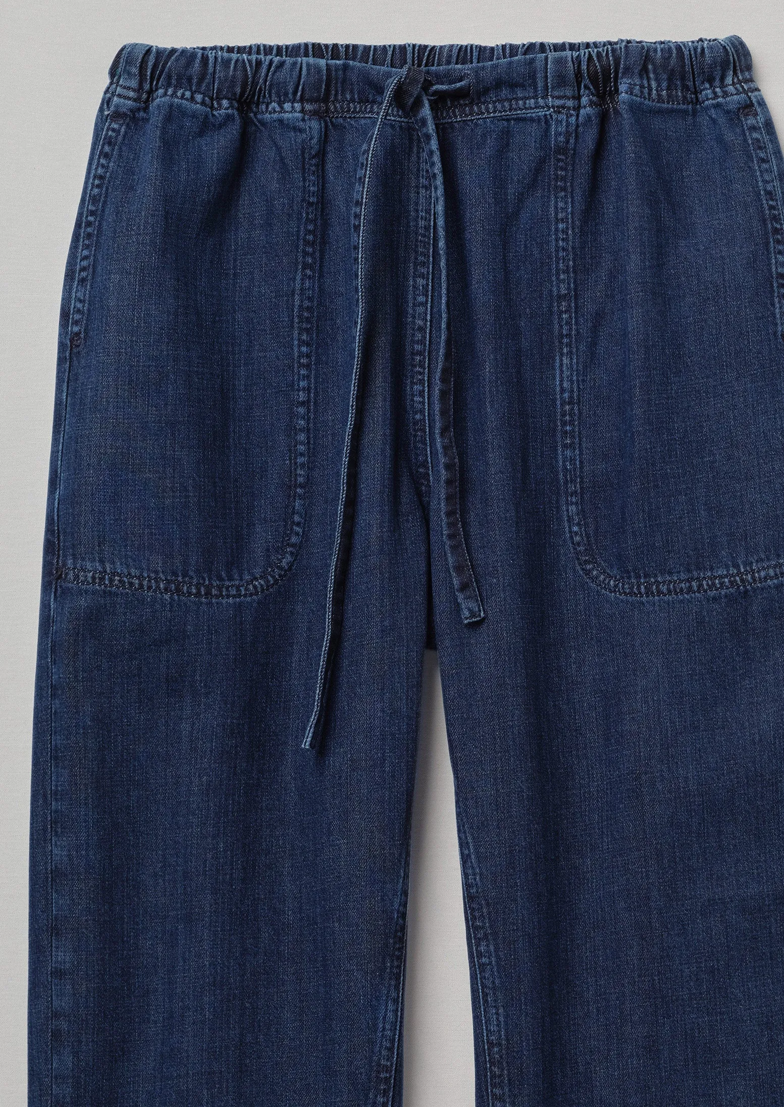 Suki Panelled Denim Pants | Indigo