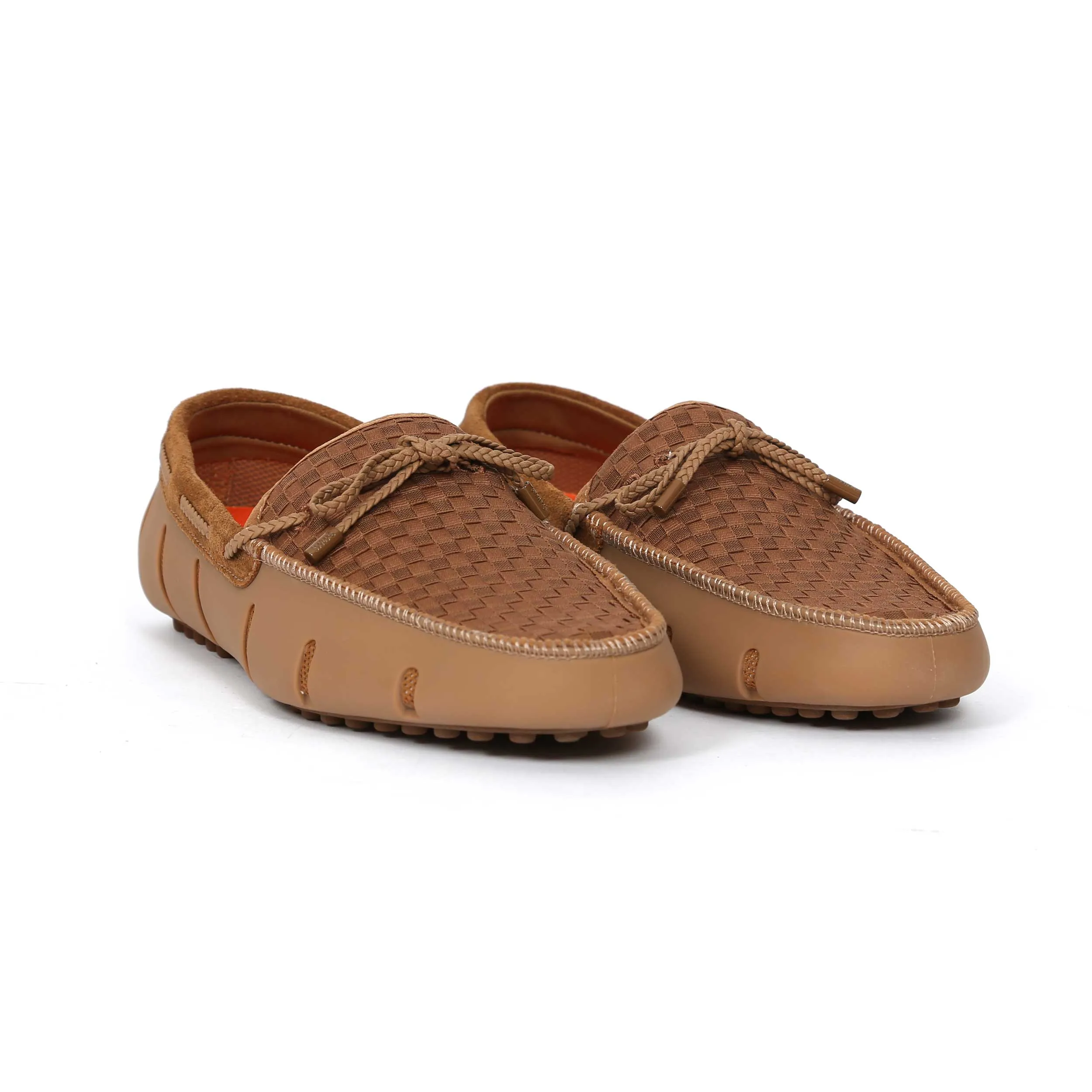 Swims Woven Driver Shoe in Nut