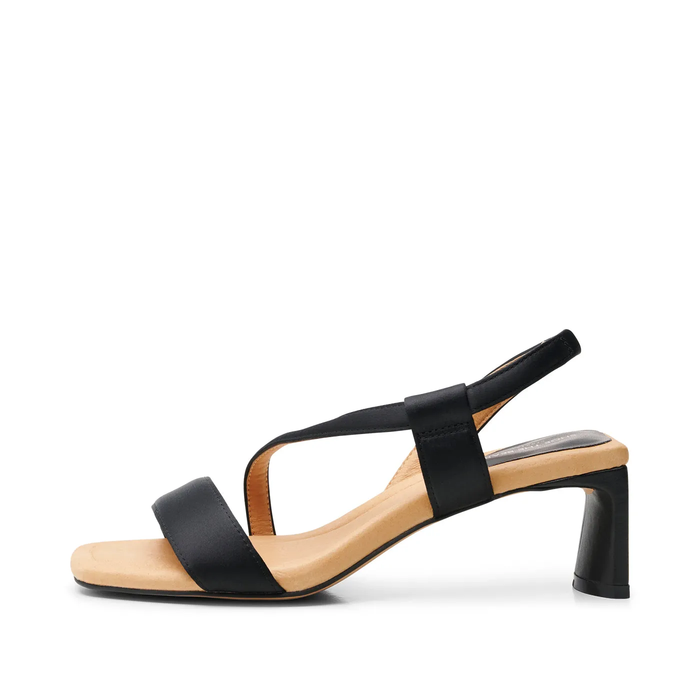 Sylvi sandal satin - BLACK SATIN