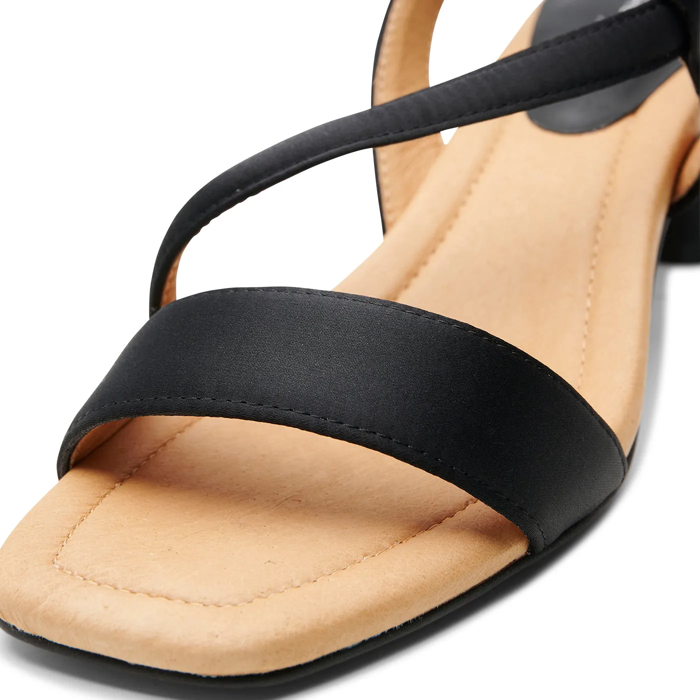 Sylvi sandal satin - BLACK SATIN