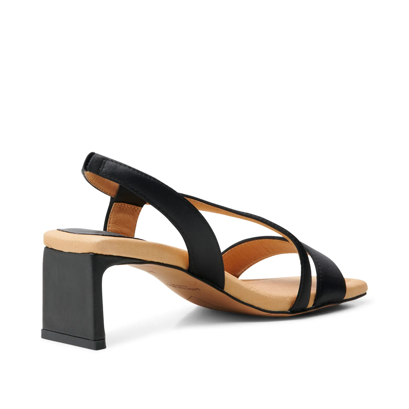 Sylvi sandal satin - BLACK SATIN