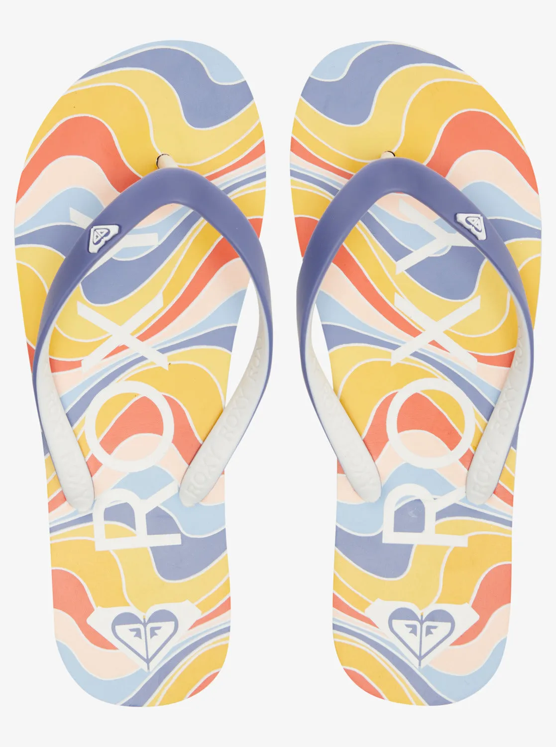 Tahiti Flip-Flops - Shady Blue/Orange