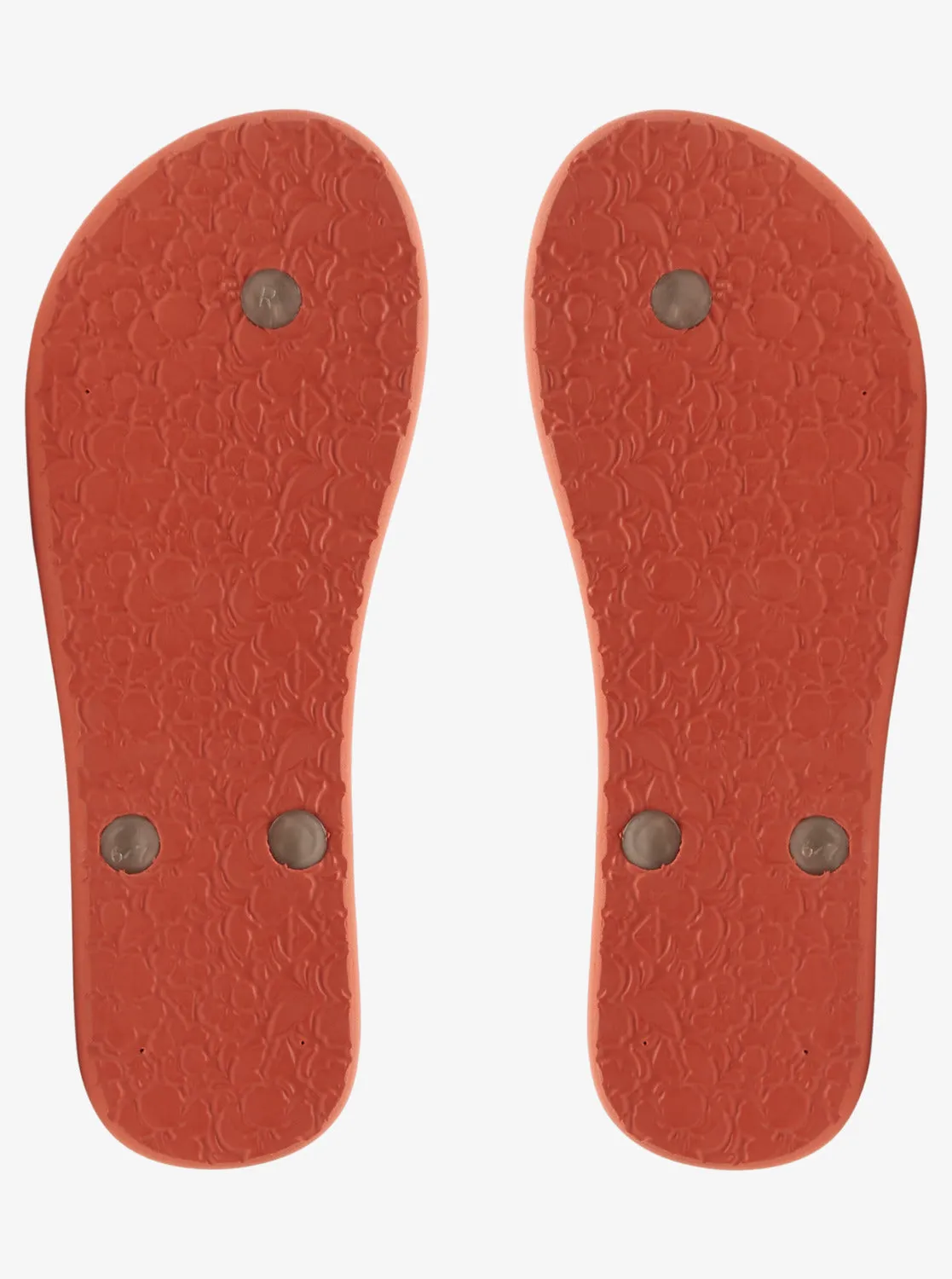 Tahiti Flip-Flops - White/Red Orange