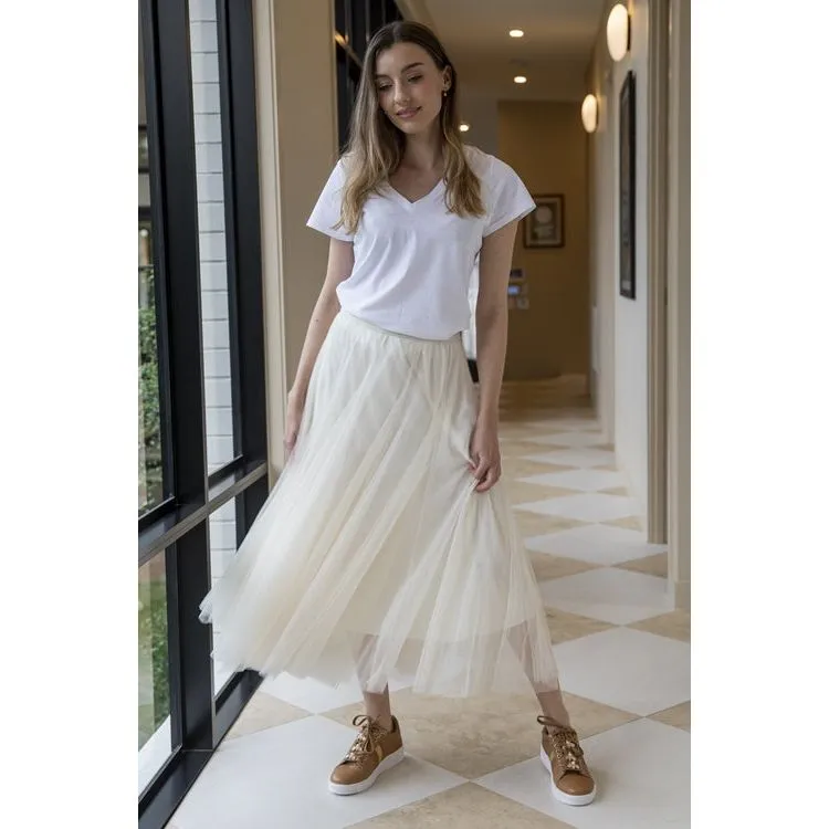 Tulle Skirt - Cream