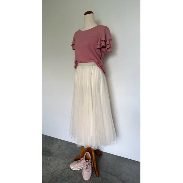 Tulle Skirt - Cream