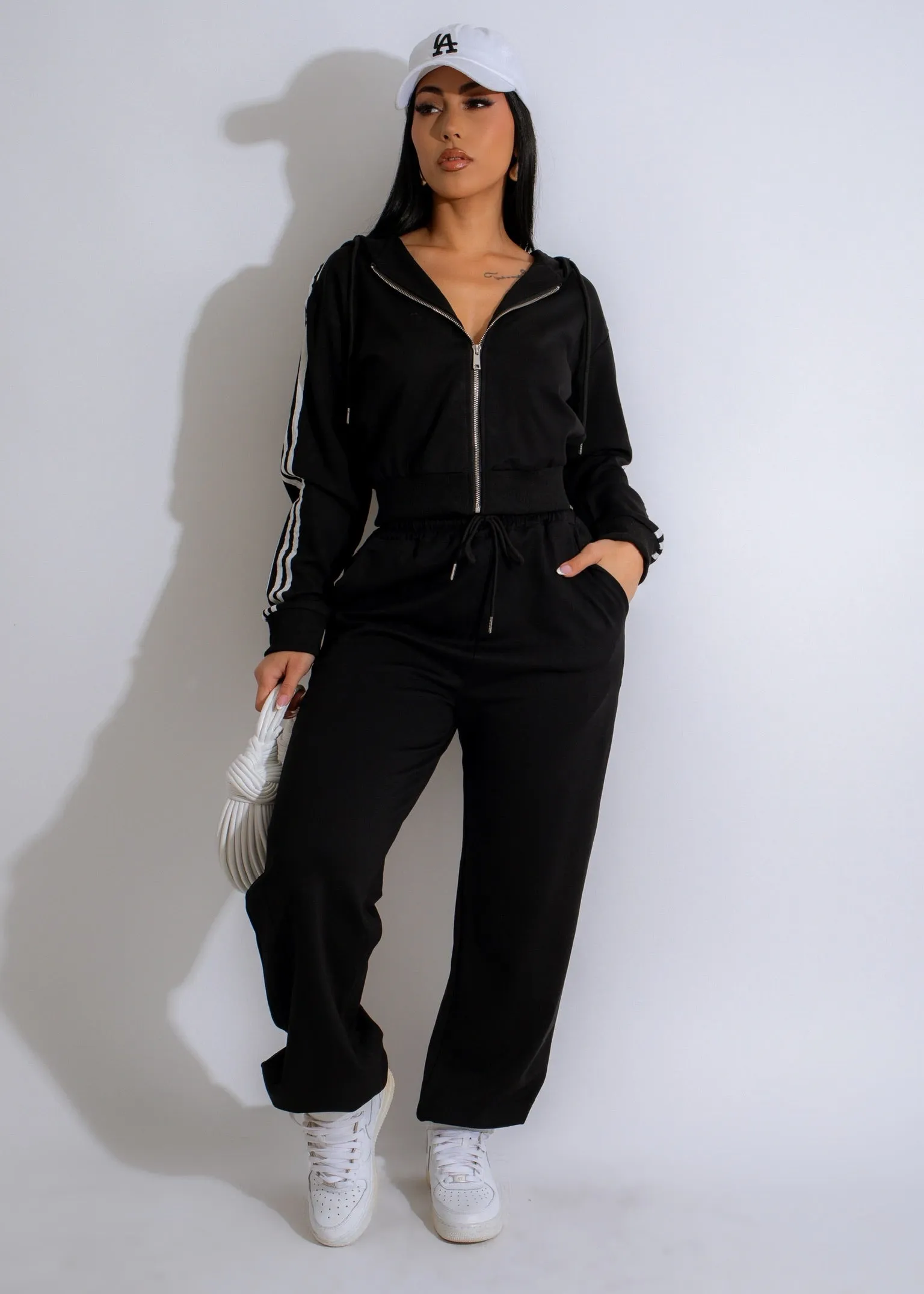 Urban Stride Tracksuit Black