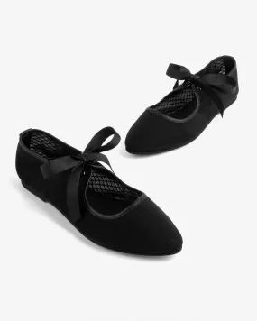 Valley Mesh Ballet Flat - Black