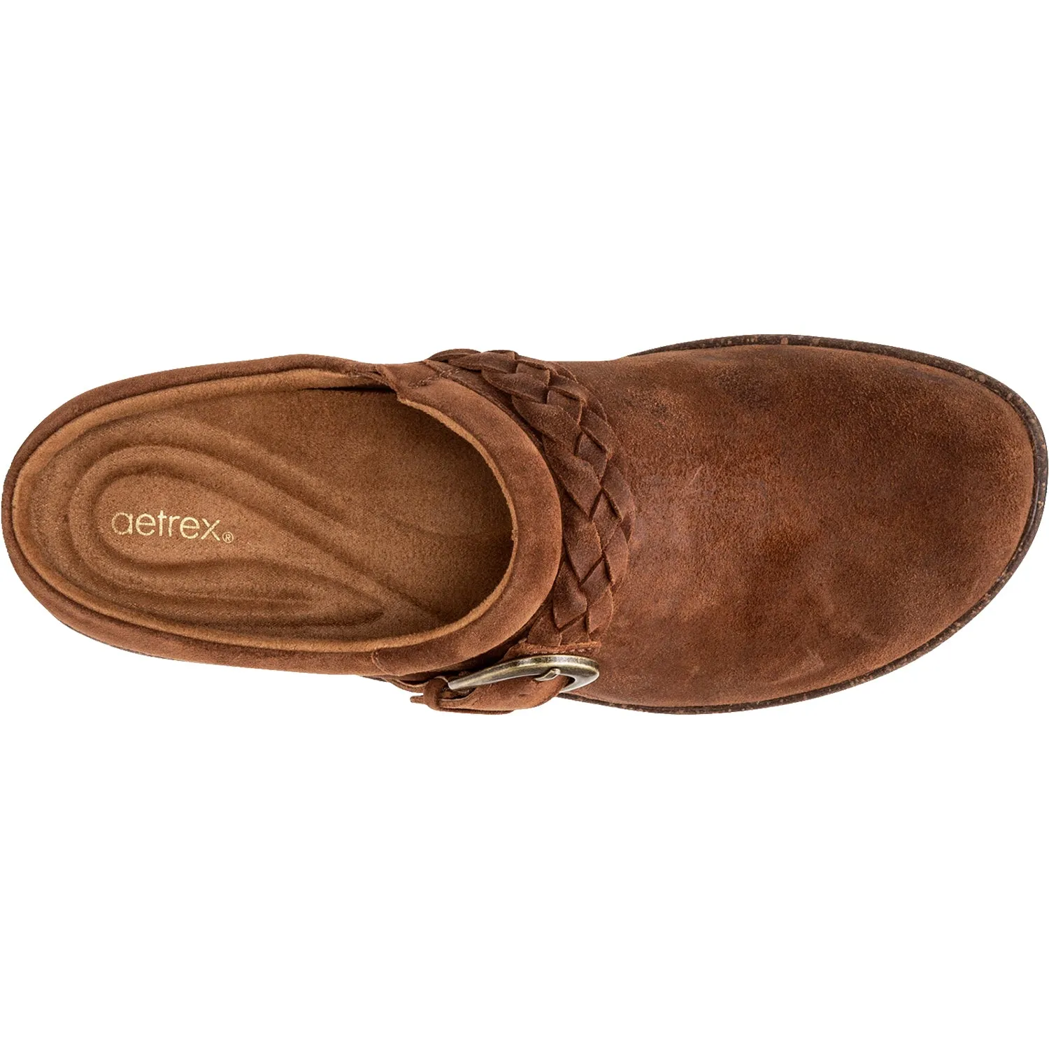 Women's Aetrex Libby Tobacco Suede