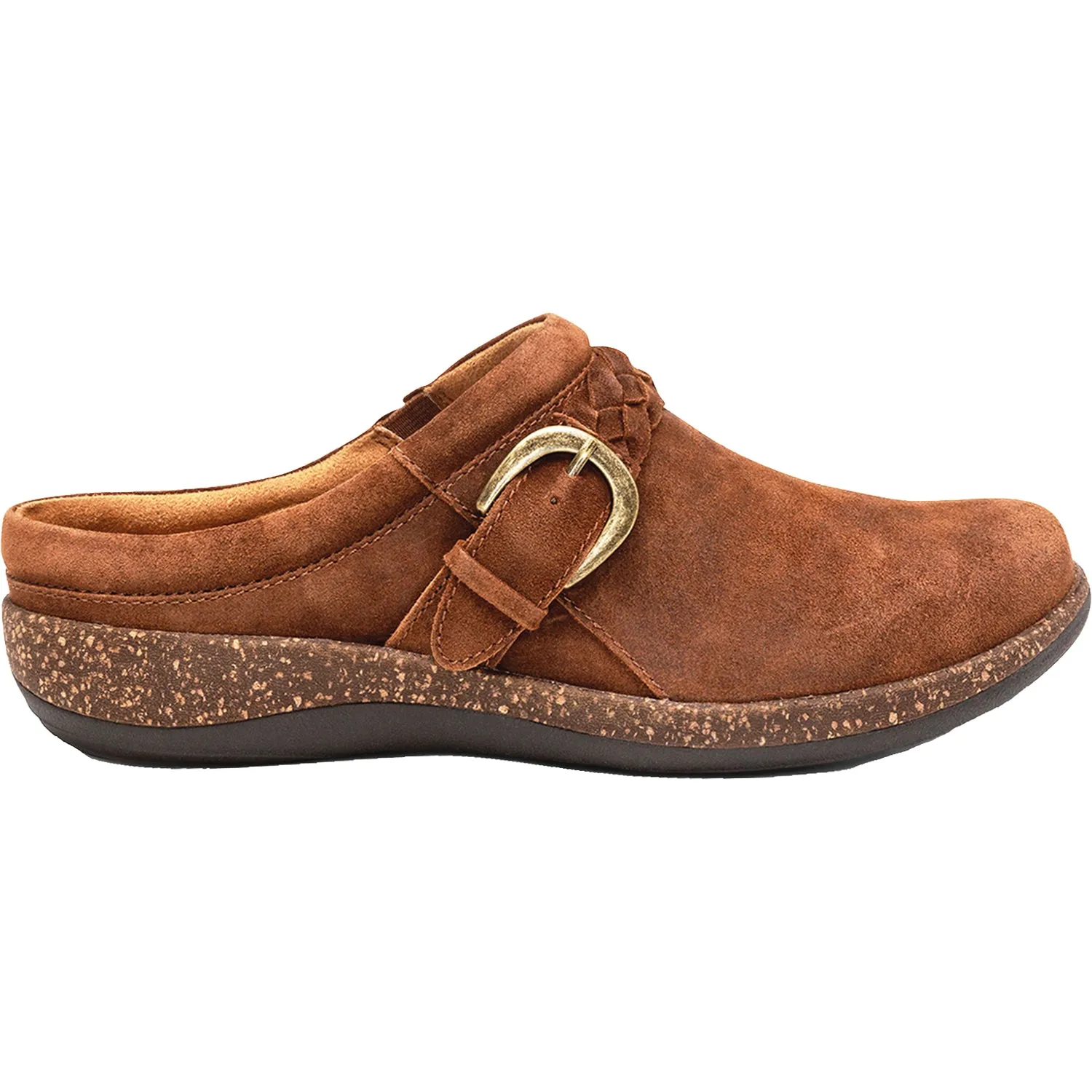 Women's Aetrex Libby Tobacco Suede