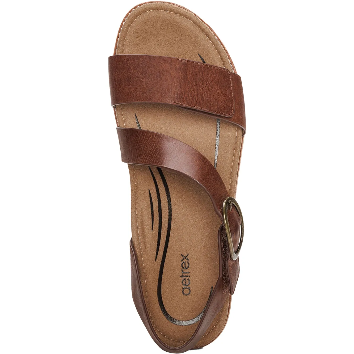 Women's Aetrex Tamara Walnut Leather